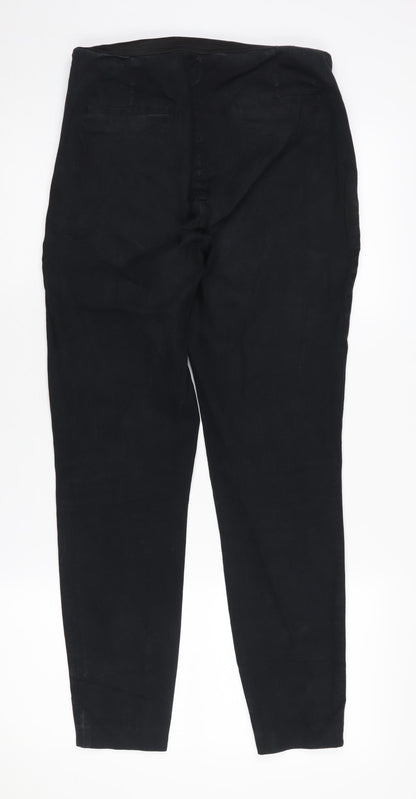 Womens UK Size 12 Laura Ashley Regular Fit Casual Formal Workwear Black Trousers