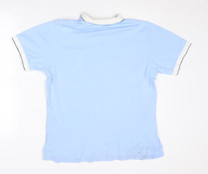 Lyle & Scott Men's Blue Polo Shirt M Cotton