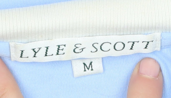 Lyle & Scott Men's Blue Polo Shirt M Cotton