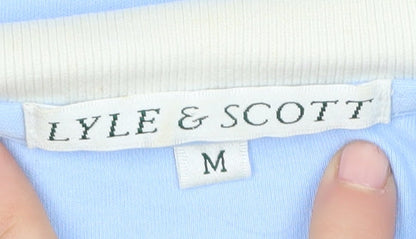 Lyle & Scott Men's Blue Polo Shirt M Cotton