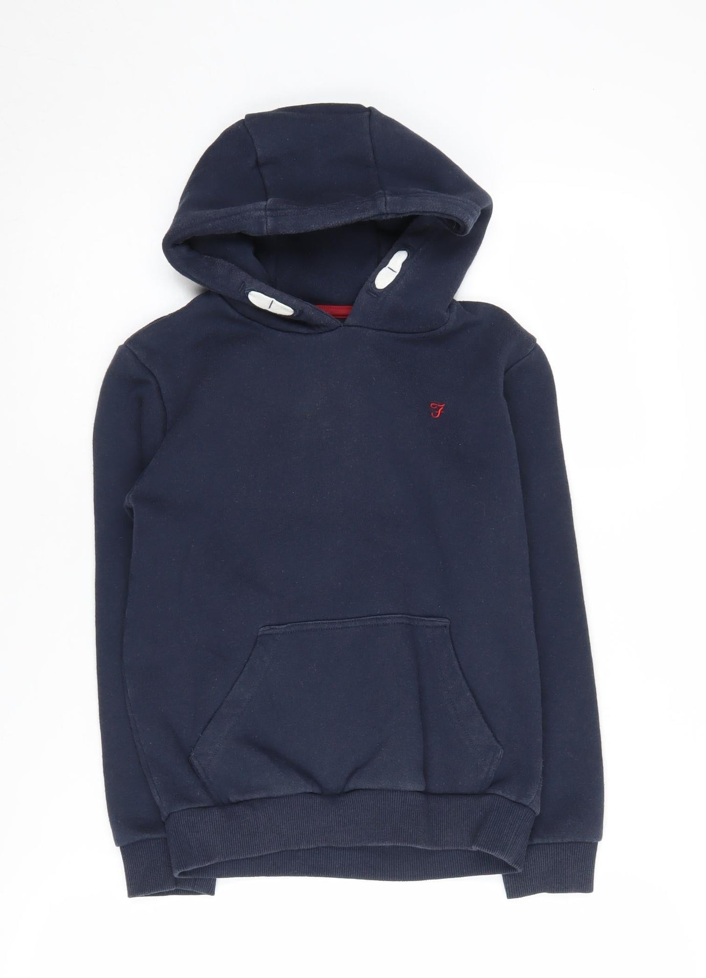 Farah Boys Blue Pullover Hoodie 10-11Y Hooded Casual Wear
