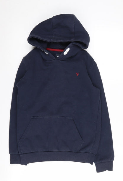 Farah Boys Blue Pullover Hoodie, 12-13 Years, Casual Wear