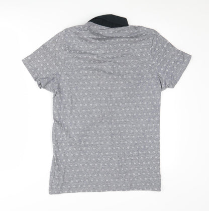 Premium by Jack & Jones Men's Grey Polo Shirt M