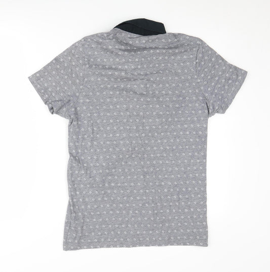 Premium by Jack & Jones Men's Grey Polo Shirt M