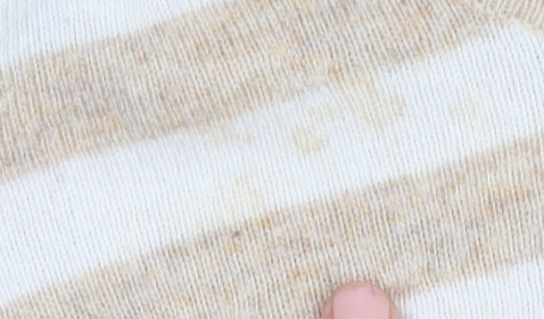 Austin Reed Women's Beige Stripe Cowl Neck Jumper - S