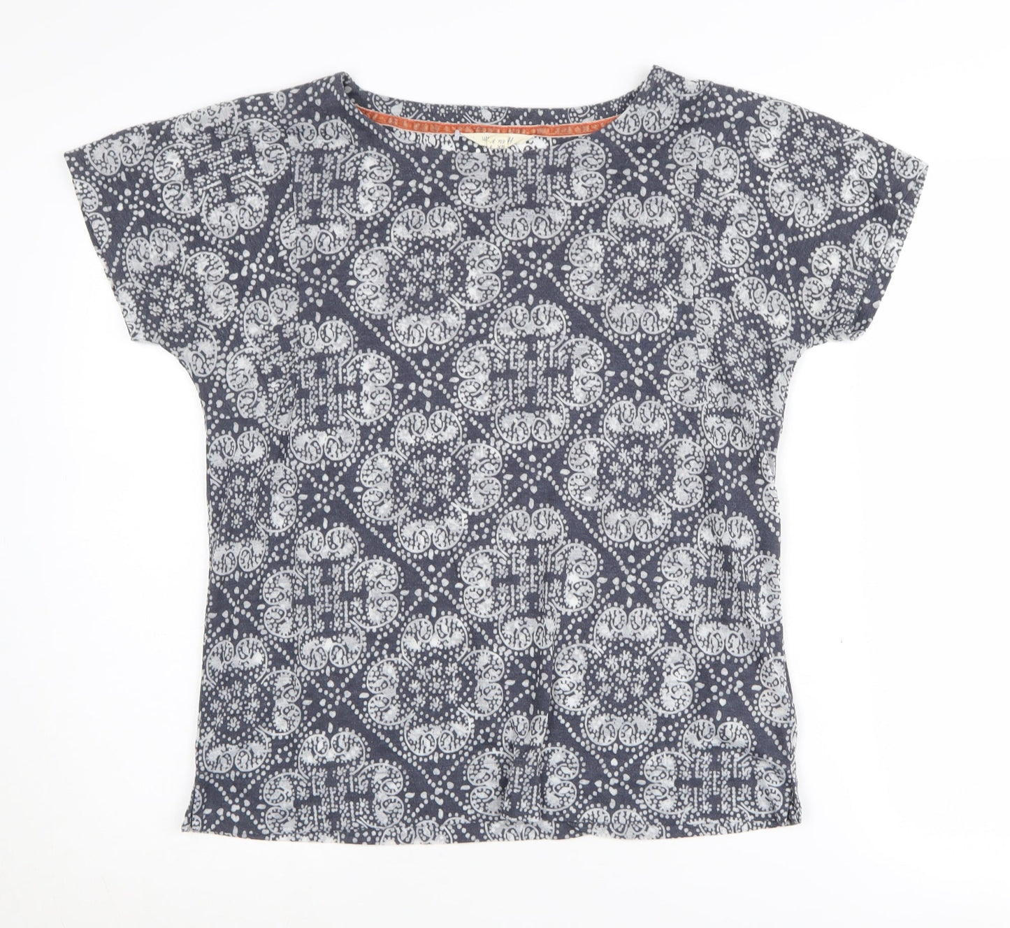 Womens UK Size 8 White Stuff Blue Basic T-Shirt