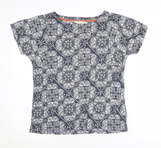 Womens UK Size 8 White Stuff Blue Basic T-Shirt