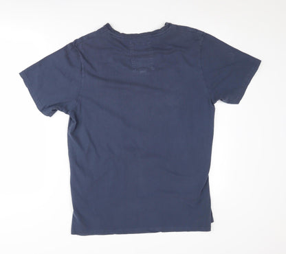 Man City Men’s Blue T-Shirt, Medium, Casual Crew Neck
