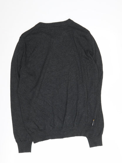 Voi Jeans Men's Black Pullover Jumper, M, V-Neck