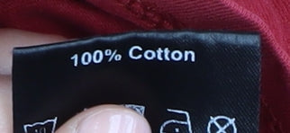 TOG24 Men's Red Crew Neck Long Sleeve T-Shirt, Size M