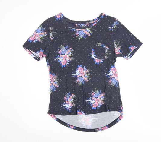 Laura Ashley Women's Multicoloured Floral T-Shirt Size 8