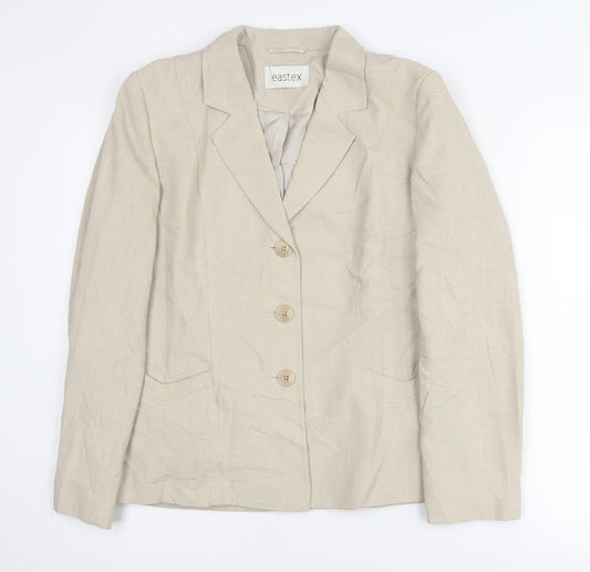 Eastex Beige Women’s Blazer, Size 10, Classic Business Attire