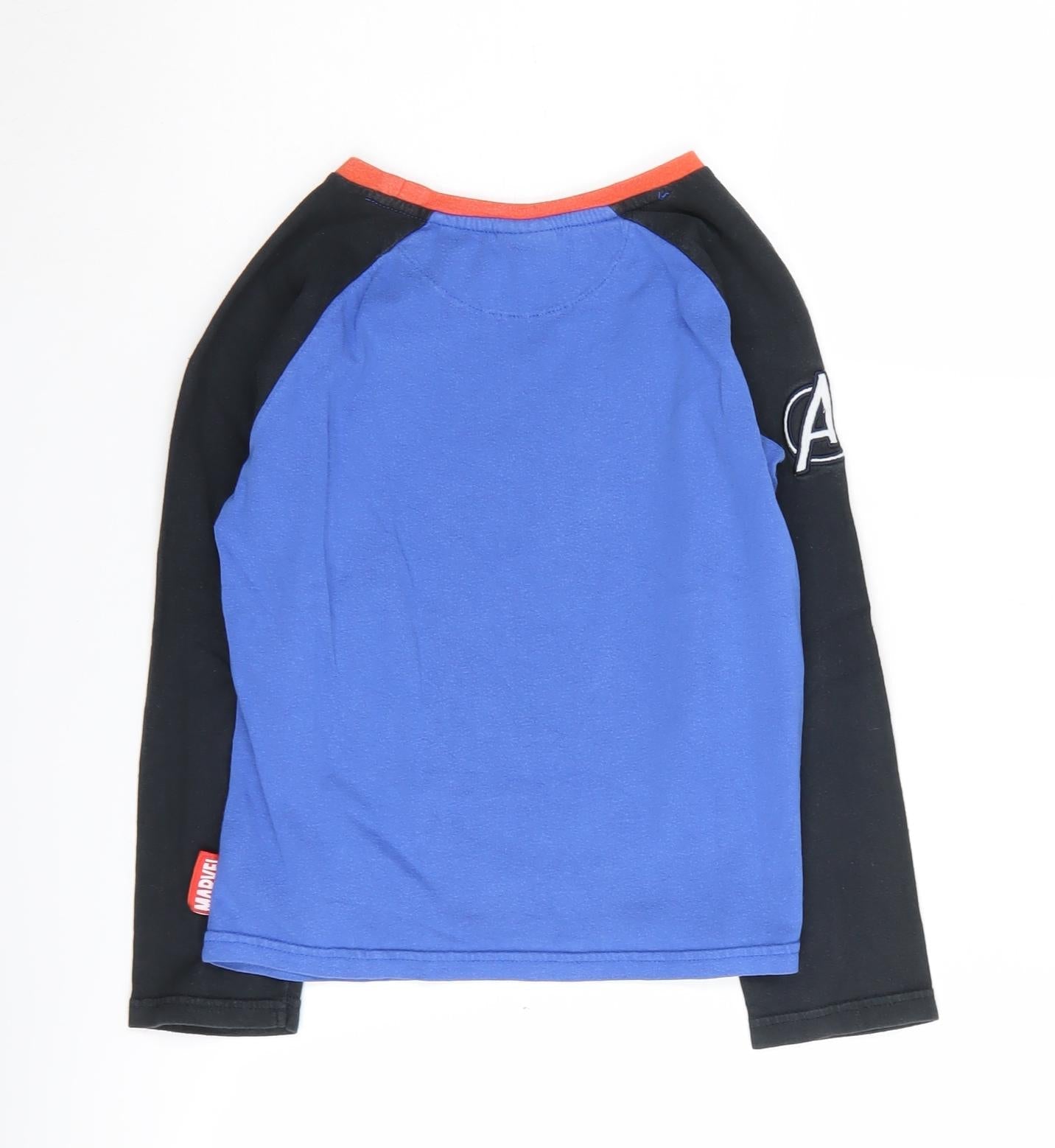 Marvel Avengers Boys Blue Graphic T-Shirt, 7-8 Years