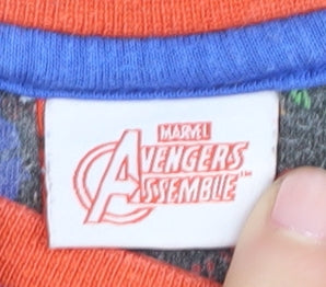 Marvel Avengers Boys Blue Graphic T-Shirt, 7-8 Years