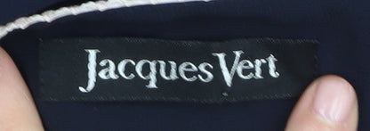 Jacques Vert Women's Blue Polka Dot Blouse Size 14