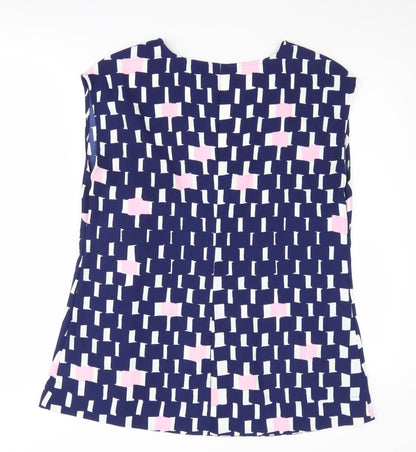 Jasper Conran Women's Geometric Blouse Multicoloured Size 14