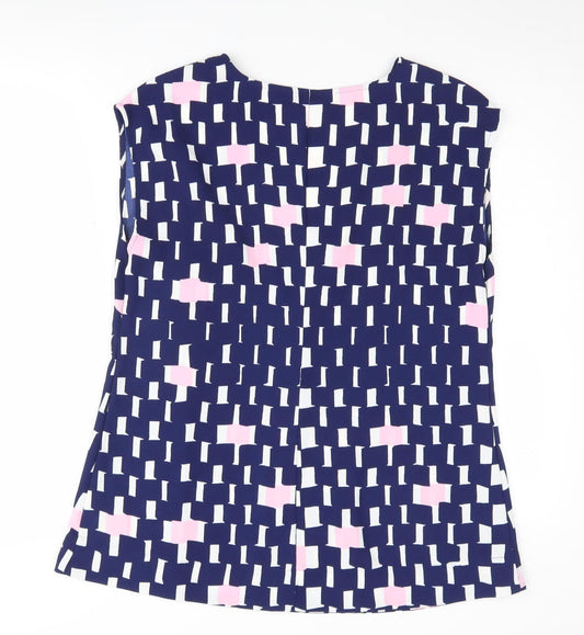 Jasper Conran Women's Geometric Blouse Multicoloured Size 14