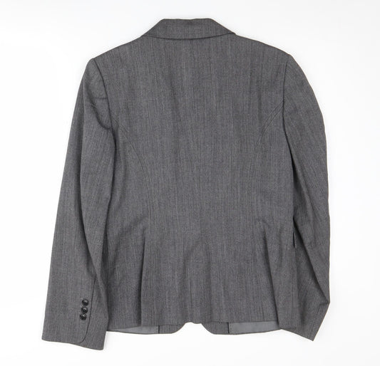Womens UK Size 12 TM Lewin Regular Grey Blazer