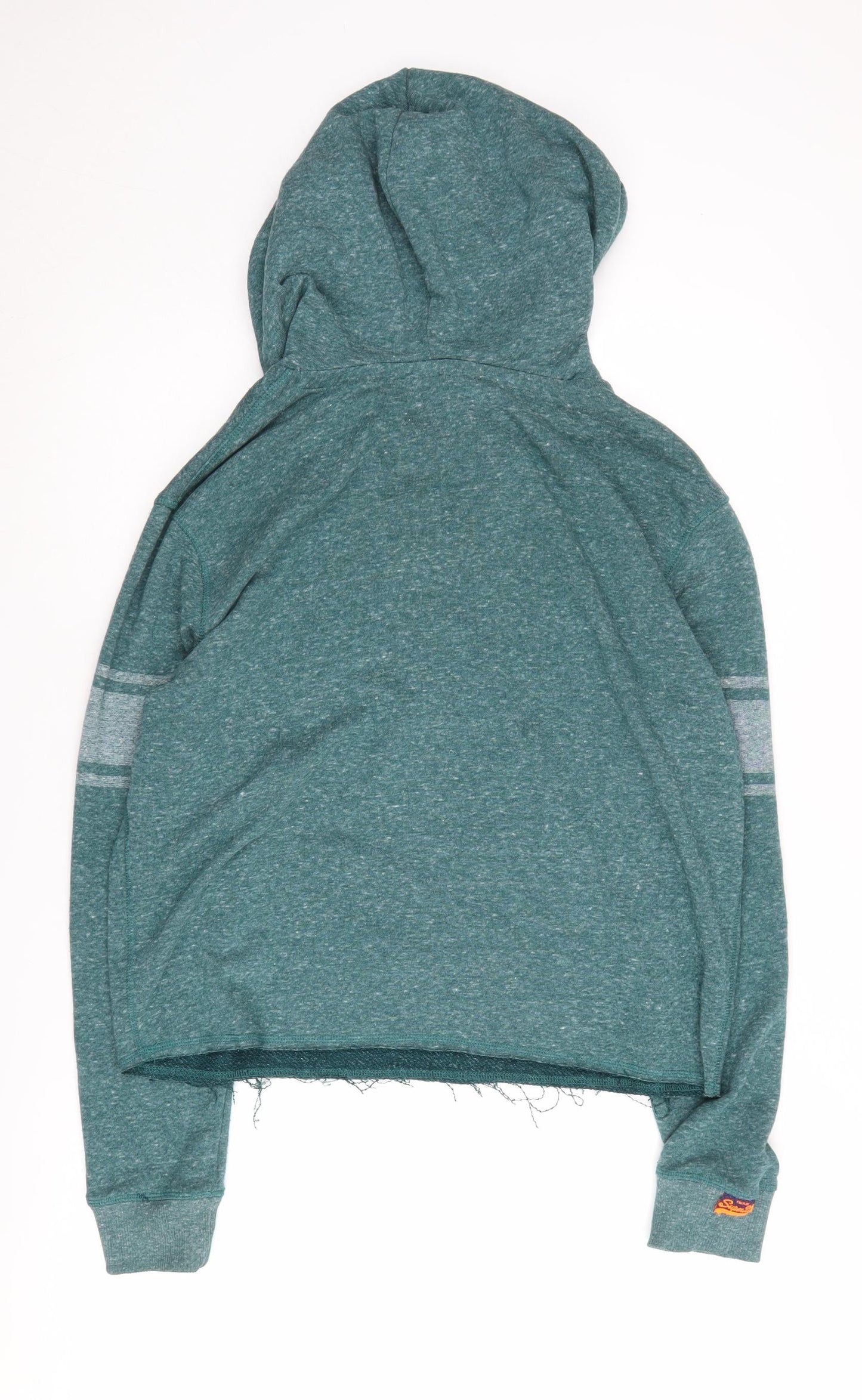 Womens UK Size M Superdry Green Pullover Hoodie
