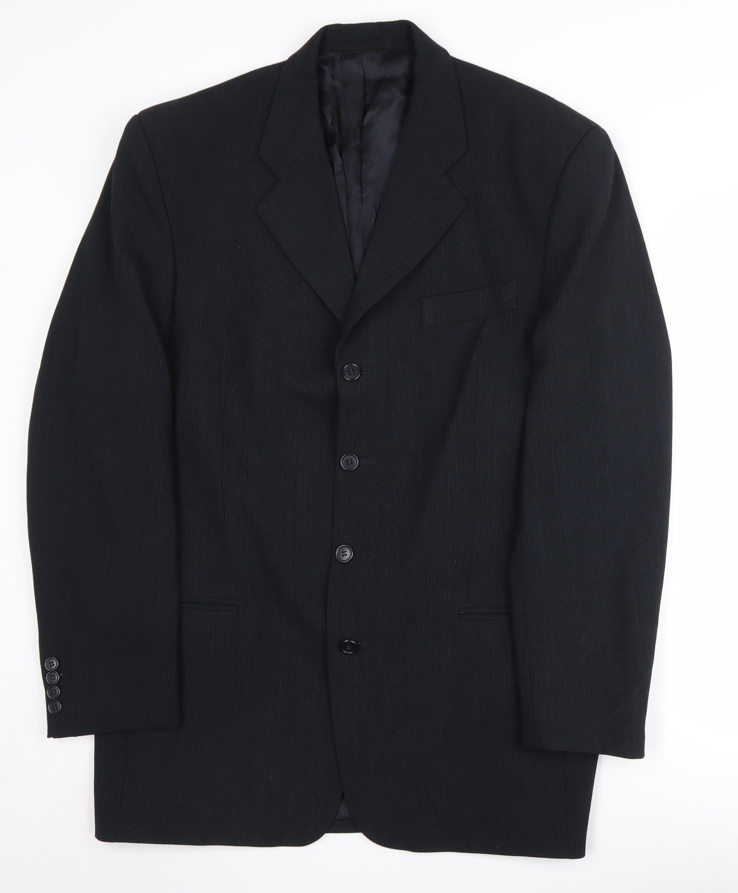 Mens UK Size 40 Daniel Hechter Regular Black Suit Jacket