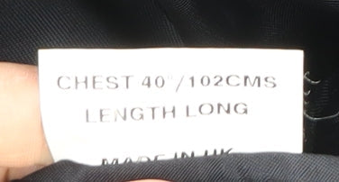 Mens UK Size 40 Daniel Hechter Regular Black Suit Jacket