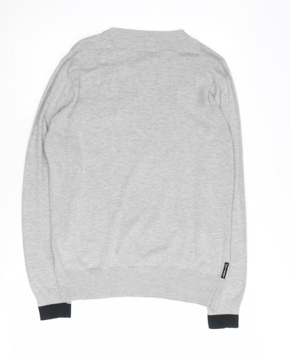 Voi Jeans Men's Grey L Pullover Crew Neck Jumper