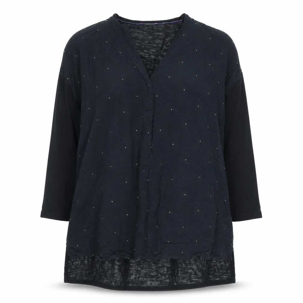 Womens UK Size 8 White Stuff Black  Blouse