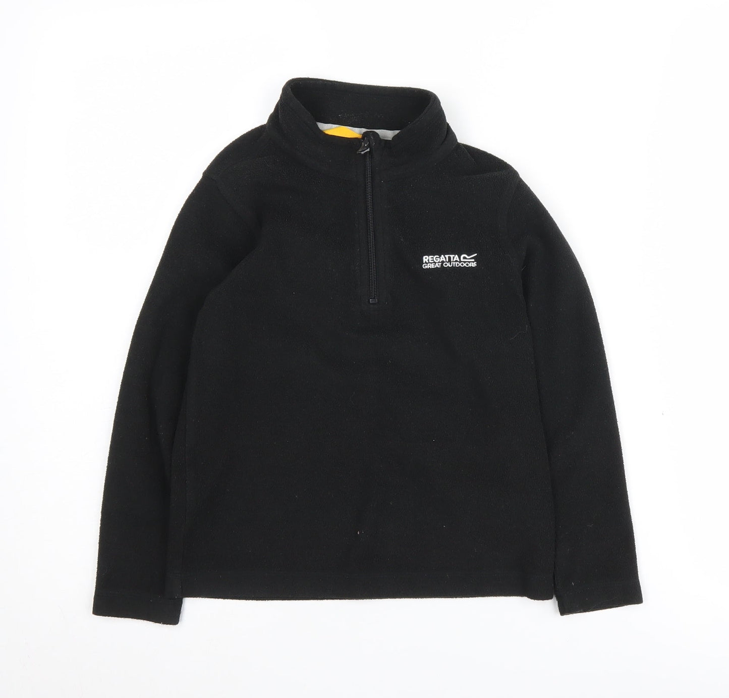Regatta Boys Black Fleece 1/4 Zip Sweatshirt 7-8Y Outdoor