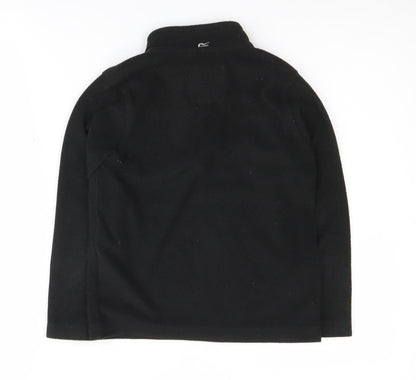 Regatta Boys Black Fleece 1/4 Zip Sweatshirt 7-8Y Outdoor