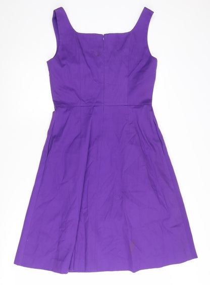 L.K. Bennett Women's Purple A-Line Dress, UK 10