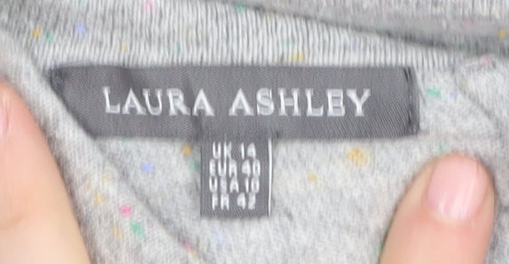 Womens UK Size 14 Laura Ashley Grey Pullover Jumper