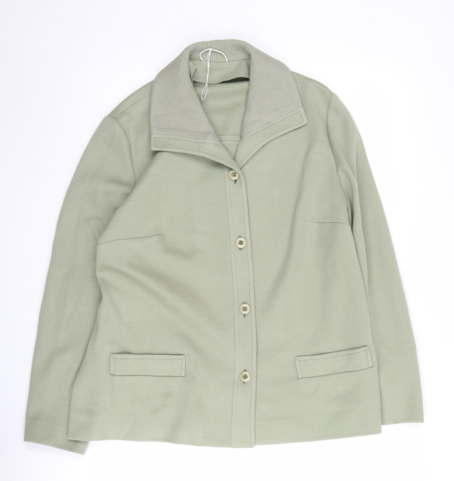 Eastex Women's Green Cardigan, Size 18, Button-Up