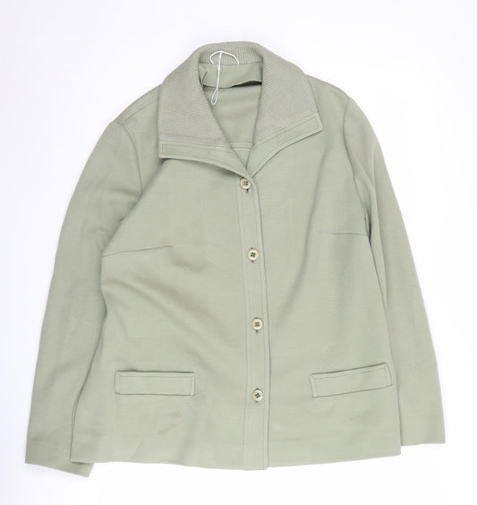 Eastex Women's Green Cardigan, Size 18, Button-Up