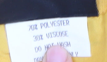 Jacques Vert Women's Yellow Pencil Skirt Size 14