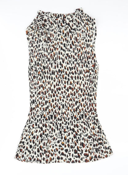 DKNY Women's Multicoloured Animal Print Blouse S