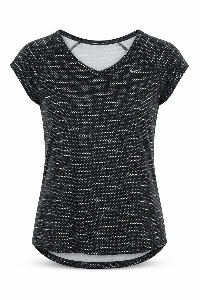 Womens UK Size S Nike Black Running & Jogging T-Shirt