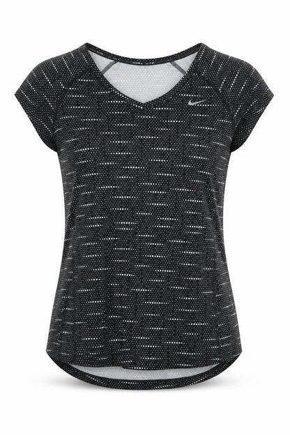 Womens UK Size S Nike Black Running & Jogging T-Shirt