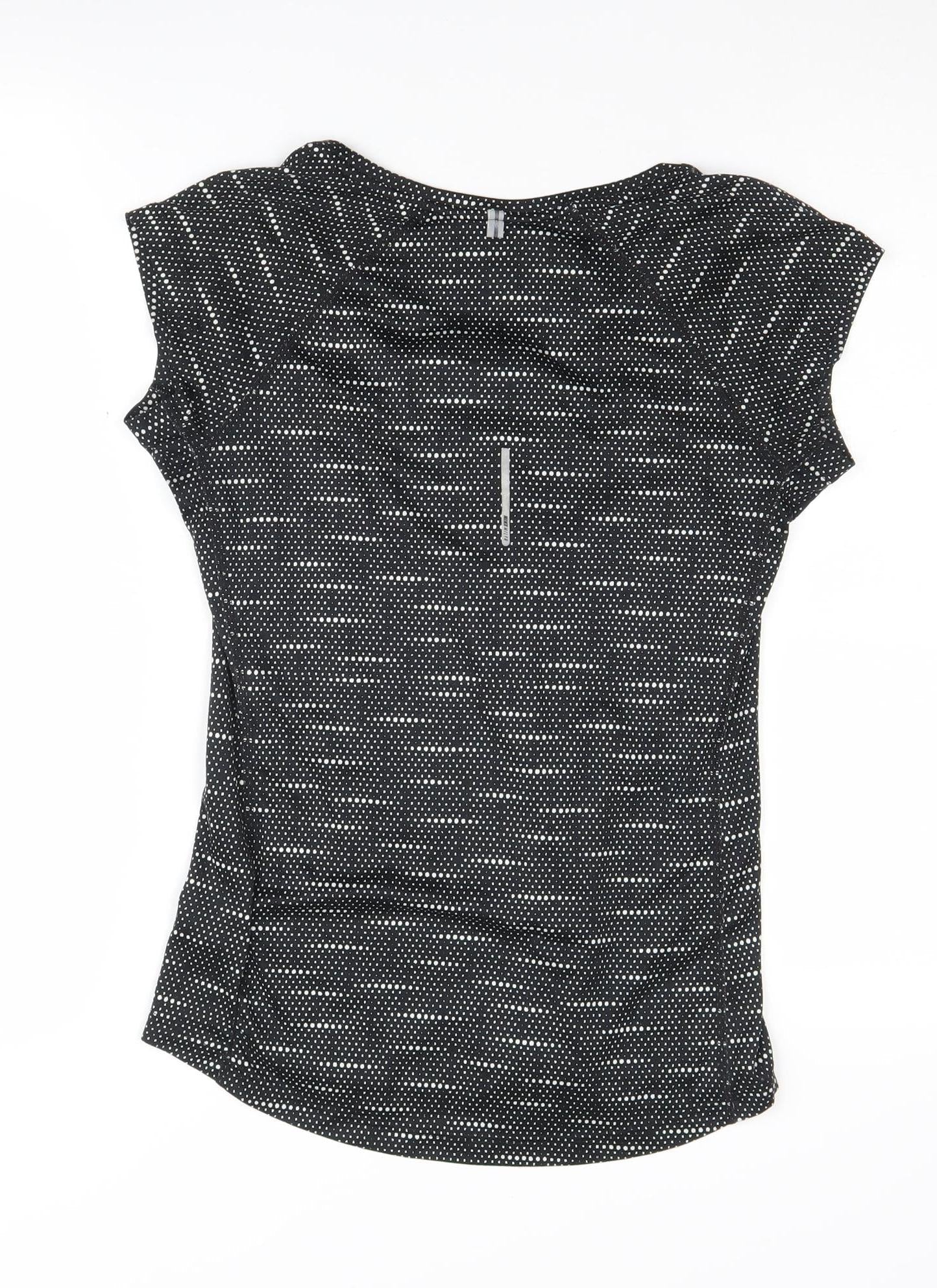 Nike Women's Black Polka Dot Running T-Shirt Size S