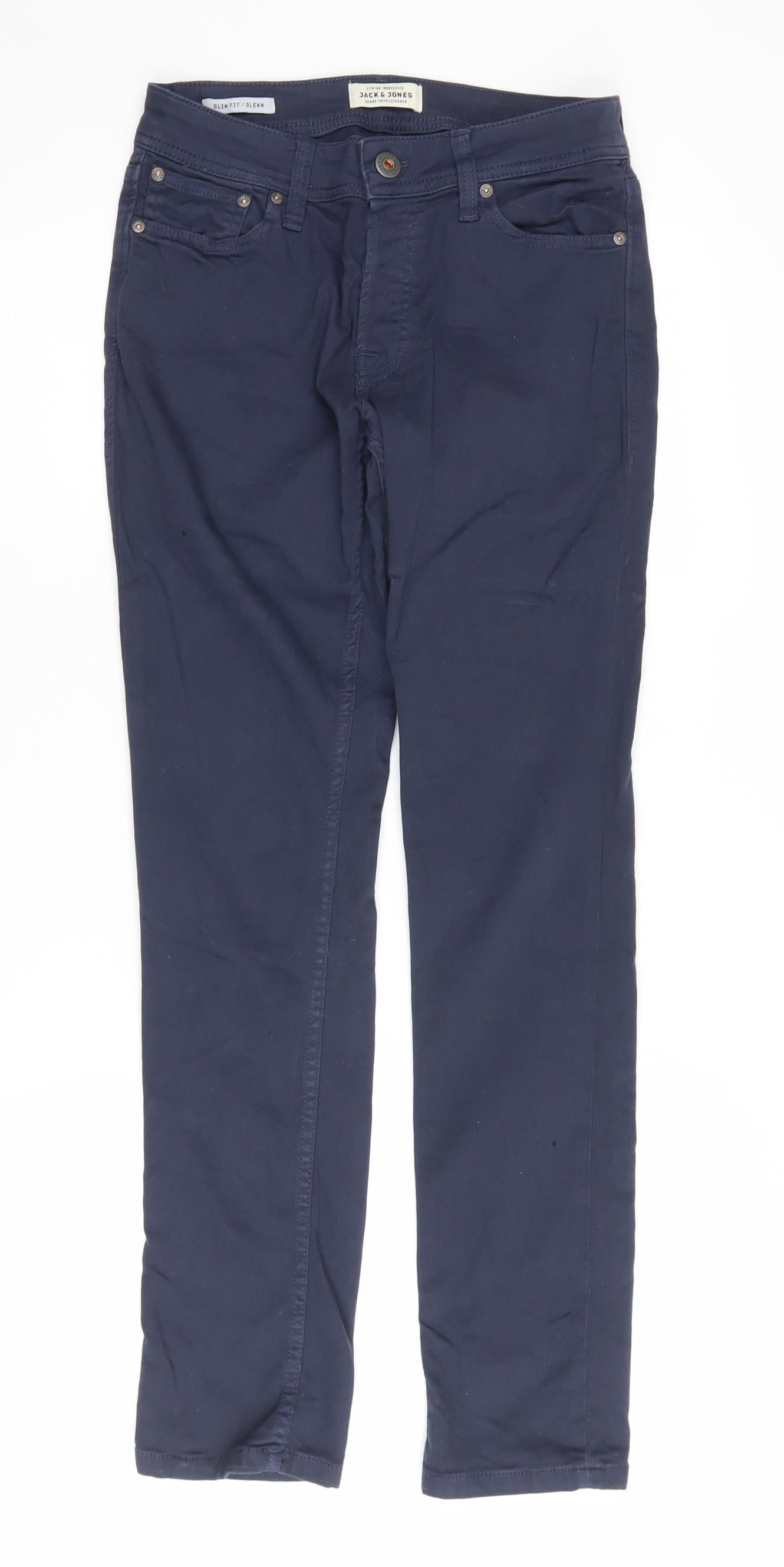 Jack & Jones Men’s Blue Slim Straight Jeans 27W 30L