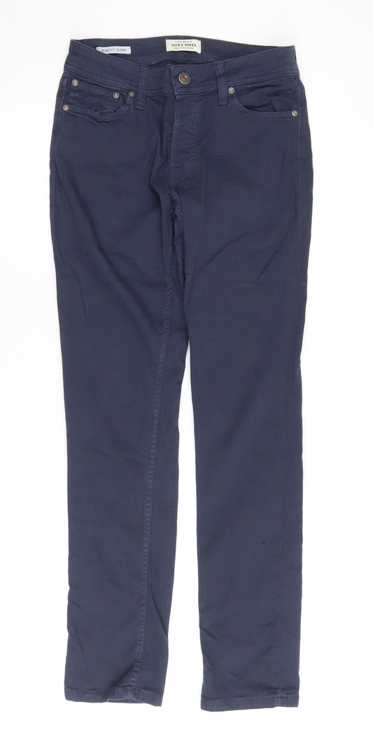 Jack & Jones Men’s Blue Slim Straight Jeans 27W 30L