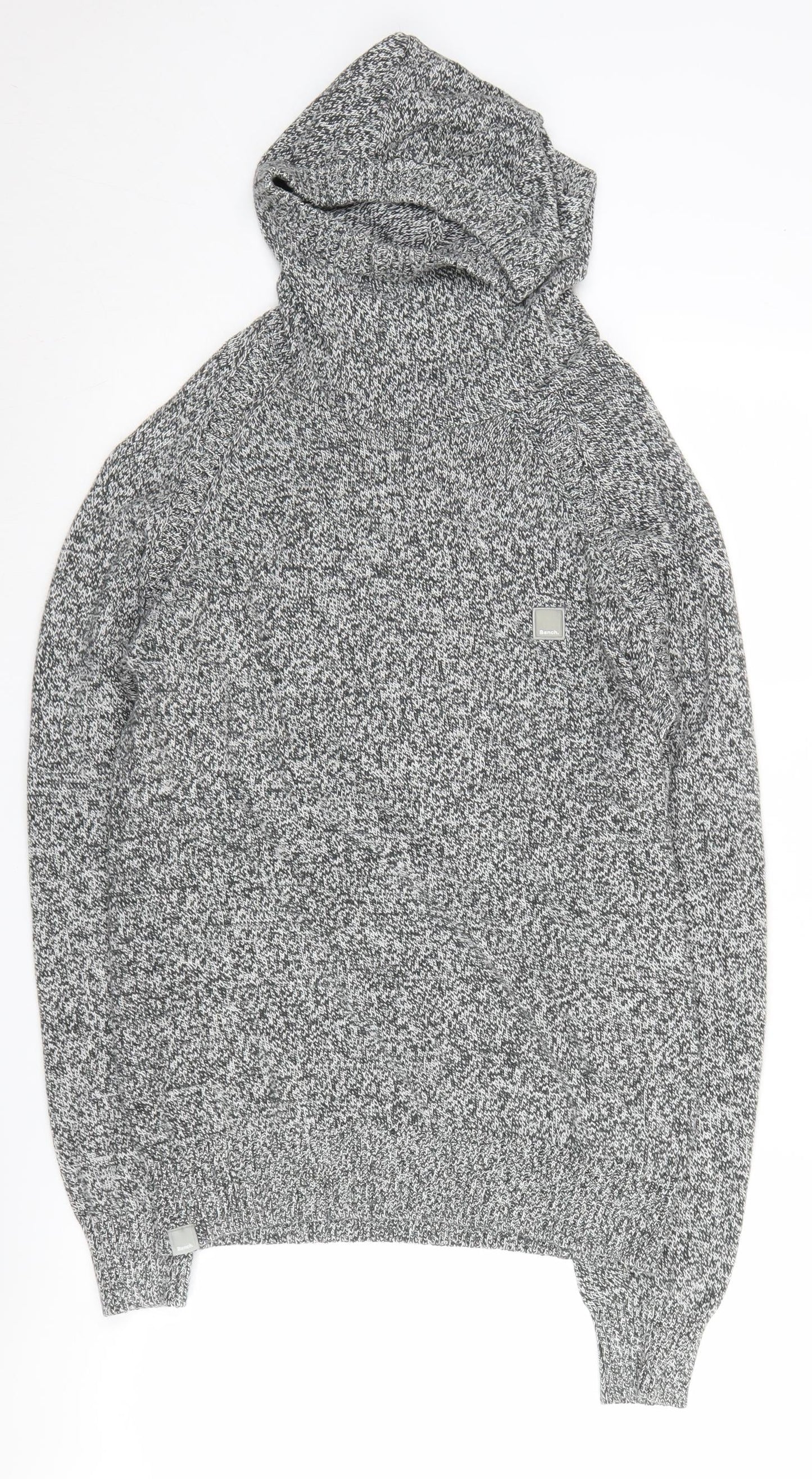 Unisex Adults UK Size M Bench Grey Pullover Hoodie