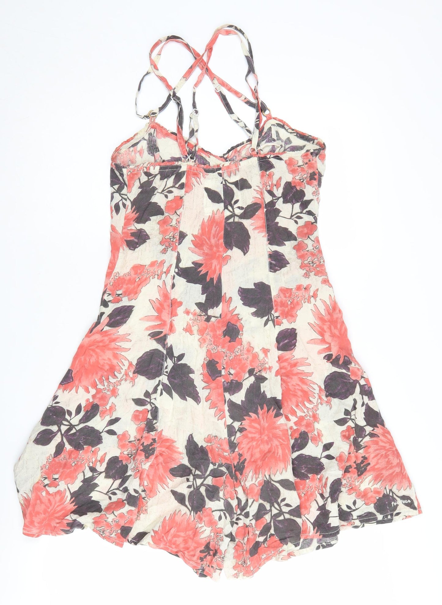 Fat Face Women's Floral Playsuit, Size 8, Multicoloured