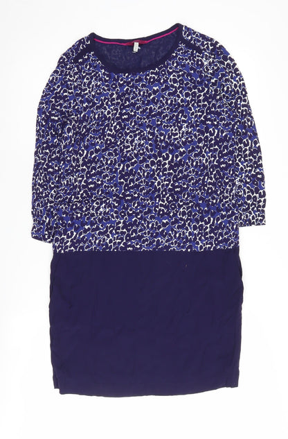 Joules Women's Multicoloured Animal Print Shift Dress, Size 8
