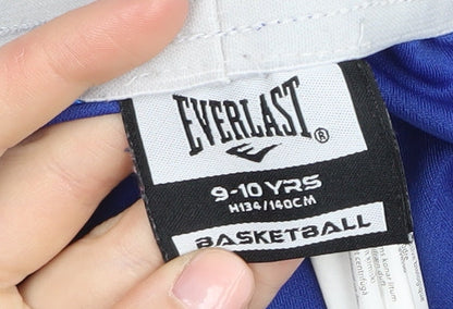 Everlast Boys Blue Athletic Basketball Shorts 9-10 Years