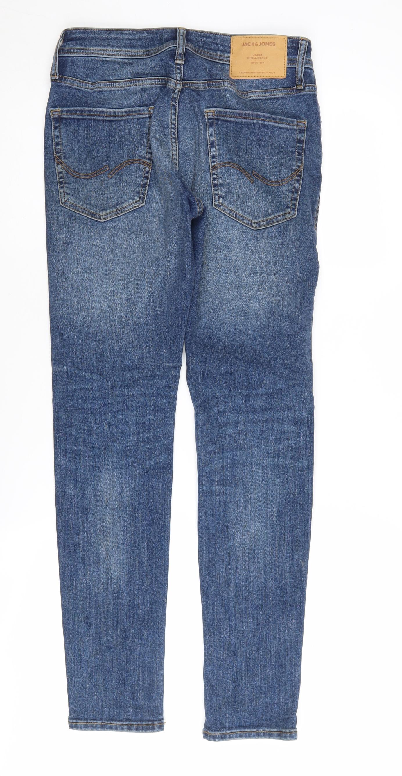 Jack & Jones Men's Blue Skinny Jeans Size 28