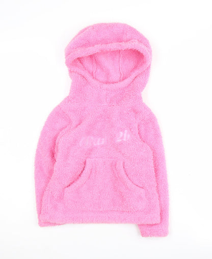 Dare 2b Girls Pink Fleece Pullover Hoodie - 9-10 Years
