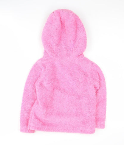 Dare 2b Girls Pink Fleece Pullover Hoodie - 9-10 Years