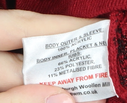 Honor Millburn Women's Red Cardigan S Size