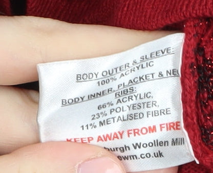 Honor Millburn Women's Red Cardigan S Size