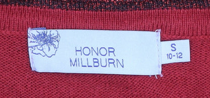 Honor Millburn Women's Red Cardigan S Size
